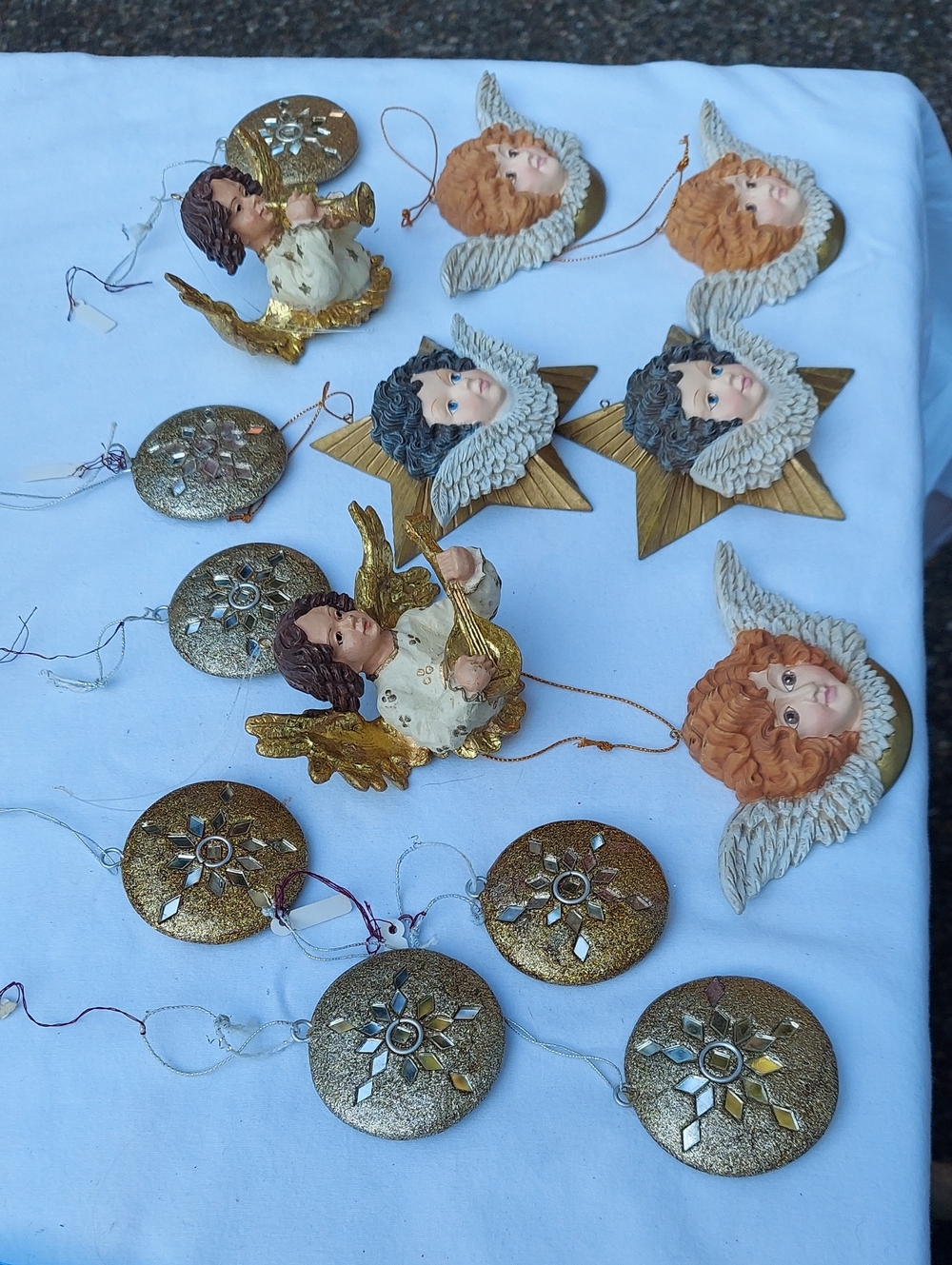 Angel Christmas Ornaments - 14 Set-heavy